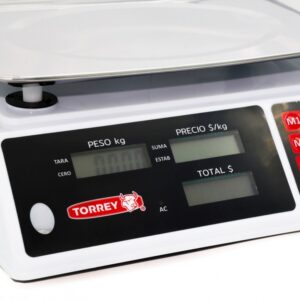 SXE40-LC Báscula Digital, Memoria de Precios, Función de Caja Registradora - Contadora, Pantalla Doble Vista 40kg Torrey - Image 7