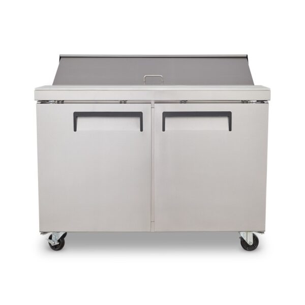 MFS-48 MESA DE PREPARACIÓN SANDWICH Y ENSALADAS 48" 1 MFS 48 mesa fria refrigerada para ensaladas toppings sandwiches torrey imagen 01